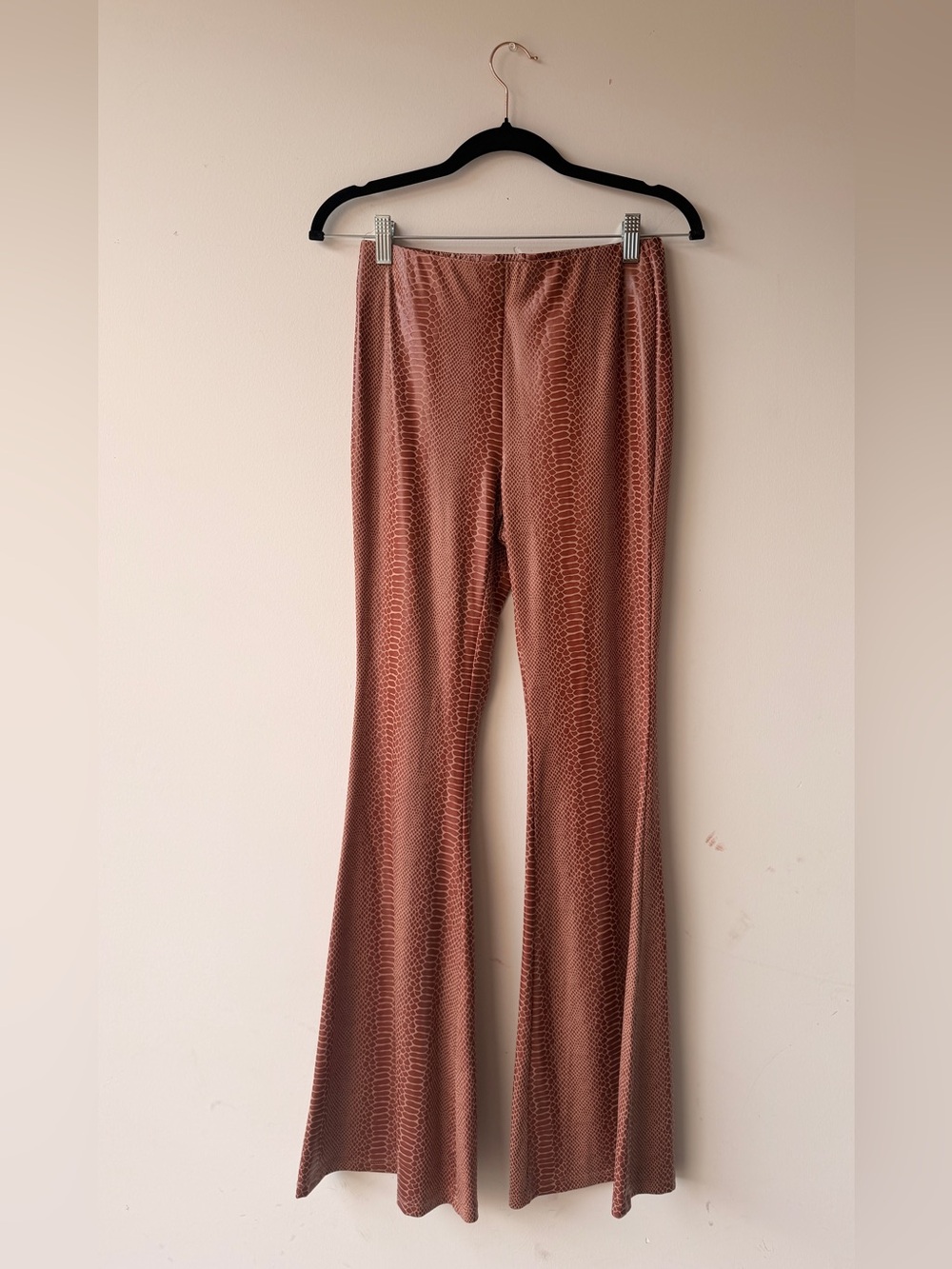 Adrienne Rose-Brown Snake Print Top